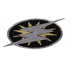 Be Your Own Superhero Lightning Bolt Embroidered Patch Costume Accessory