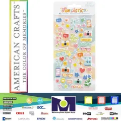 Obed Marshall - FANT&middot;STICO - MINI ICON PUFFY STICKERS 6&rdquo;x12&rdquo; (62 PIECE) 34008122