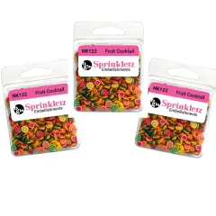 Buttons Galore Colorful Polymer Clay Embellishments for Craft Scrapbooks Cardmaking (Fruit Cocktail, 1,800 Pieces - 36 Grams)