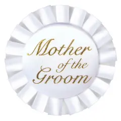 Mother Of The Groom Satin Button (Pack of 12)