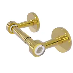 Clearview Collection Two Post Toilet Tissue Holder - Polished Brass