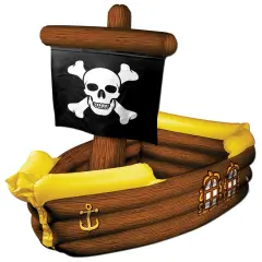 Inflatable Pirate Ship Cooler (Pack of 1)
