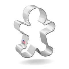 CookieCutter.com 2.5 in Christmas Gingerbread Man Handmade in USA Fairytale Tin Plated Steel