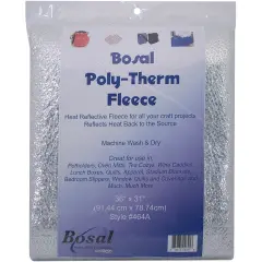 Bosal Poly-Therm Heat Reflective Fleece-Silver 31"X36"