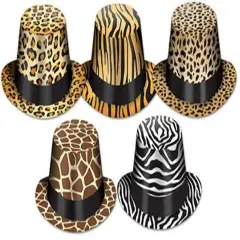 Animal Print Hi-Hats (Pack of 25)