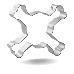 CookieCutter.com 4 in Skull and Crossbones Cookie Cutter Shapes Made in USA, 