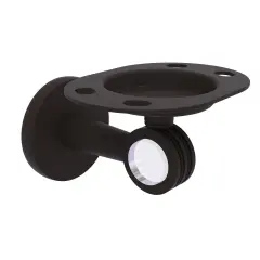 Clearview Collection Tumbler And Toothbrush Holder With Dotted Accents - Oil Rubbed Bronze