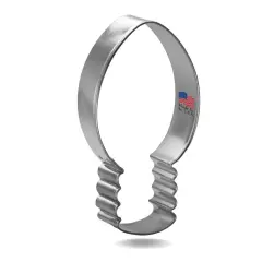 Lightbulb Cookie Cutter 4 in, CookieCutter.com, Tin Plated Steel, Handmade in the USA