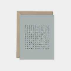 Best Dad Ever Word Search Card