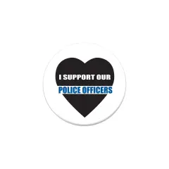 I Support Our Police Officers Button, (Pack of 6)