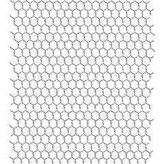 Small Chicken Wire Wallpaper Wall Stencil | 3260 by Designer Stencils | Pattern Stencils | Reusable Stencils for Painting | Safe & Reusable Template for Wall Decor | Try This Stencil Instead of a Wallpaper | Easy to Use & Clean Art Stencil Pattern