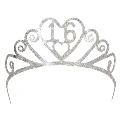 Glittered Metal16Tiara (Pack of 6)