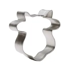 Mini Cow Face Cookie Cutter 1.5 in M181, CookieCutter.com, Tin Plated Steel, Handmade in the USA