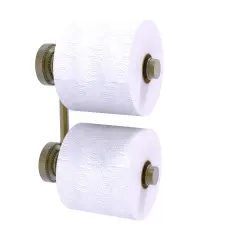 Dottingham Collection 2 Roll Reserve Roll Toilet Paper Holder - Antique Brass