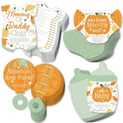 Big Dot of Happiness Little Pumpkin - Baby Shower Games Who Knows Mommy Best, Mommy or Daddy Quiz,&nbsp;What&rsquo;s in Your Purse and Oh Baby - Gamerific Bundle