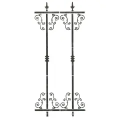 Iron Fencing Wall Stencil | 2914 by Designer Stencils | Pattern Stencils |