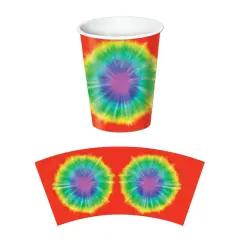 Tie-Dyed Beverage Cups (Pack of 12)