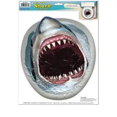 Shark Toilet Topper Peel 'N Place (Pack of 12)