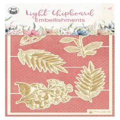 P13 Die-Cut Chipboard Embellishments 4"X6"-Lady's Diary #02, 5/Pkg