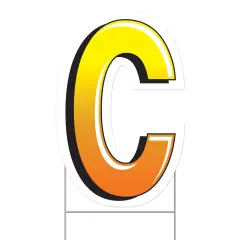 PlasticCYard Sign, (Pack Of 3)