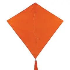 In the Breeze 3298 - Tangerine 30 Inch Diamond Kite - Solid Orange, Fun, Easy Flying Kite