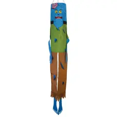 In the Breeze 5060 Zombie 40 Inch Breeze Buddy Windsock - Hanging Halloween Decoration - Outdoor Holiday D&eacute;cor