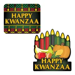 Happy Kwanzaa Signs, (Pack Of 12)