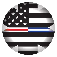 Medical Star Icon w/Flag Button, (Pack of 6)