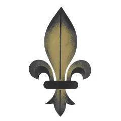 Small Fleur de Lis Wall Stencil | 2957 by Designer Stencils | Pattern Stencils | Reusable Stencils for Painting | Safe & Reusable Template for Wall Decor | Try This Stencil Instead of a Wallpaper | Easy to Use & Clean Art Stencil Pattern