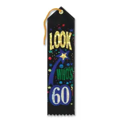 Look Who's 60 Award Ribbon (Pack of 6)