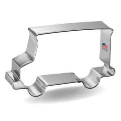 Delivery Truck Cookie Cutter 4 1/8 in, CookieCutter.com, Tin Plated Steel, Handmade in the USA