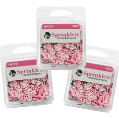 Buttons Galore Sprinkletz DIY Craft Embellishment Polymer Clay Pieces 36 Grams - 3 Packs of Here Kitty Cats