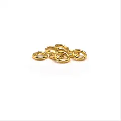100, 500 or 1,000 Pieces: 5 mm Gold Plated Open Jump Rings, 18g