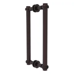 Contemporary 12 Inch Back To Back Shower Door Pull With Twisted Accent - 404T-12Bb-Abz