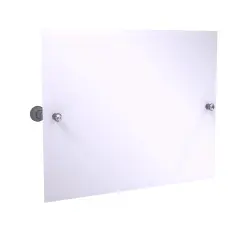 Carolina Crystal Collection Landscape Rectangular Tilt Mirror With Beveled Edge - Matte Gray