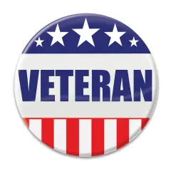 Veteran Button, (Pack of 6)