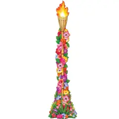 Jointed Floral Tiki Torch (Pack of 12)