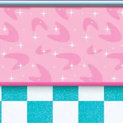 50's Soda Shop Backdrop (Pack of 6)