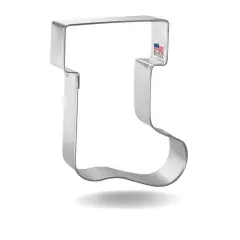 CookieCutter.com 3.75 in Stocking Cookie Cutter Cookie Cutter Shapes Made in USA, 