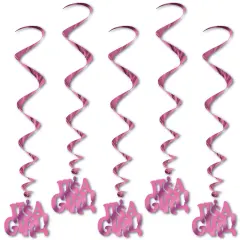 It's A Girl! Whirls (Pack of 6)