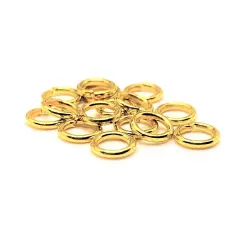 100, 500 or 1,000 Pieces: 6 mm Gold Plated Open Jump Rings, 21g