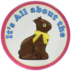 Chocolate Bunny Button (Pack Of 12)