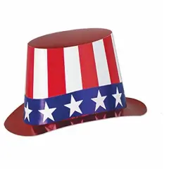 Foil Patriotic Hi-Hat (Pack of 25)