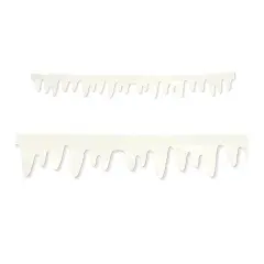 Fabric Icicle Decorations (Pack of 12)