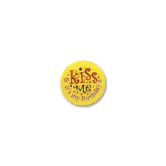 Kiss Me, It's My Birthday Satin Button (Pack of 6)