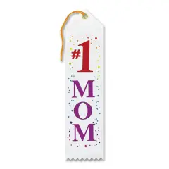 #1 Mom Award Ribbon (Pack of 6)