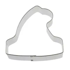 Santa Hat Stocking Cap Cookie Cutter 3.75 in, CookieCutter.com, Tin Plated Steel, Handmade in the USA