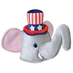 Plush Patriotic Elephant Hat, (Pack of 6)