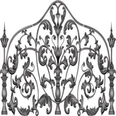 Iron Headboard Full/Double Wall Stencil | 2737 by Designer Stencils | Pattern Stencils | Reusable Stencils for Painting | Safe & Reusable Template for Wall Decor | Try This Stencil Instead of a Wallpaper | Easy to Use & Clean