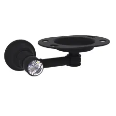 Carolina Crystal Collection Tumbler And Toothbrush Holder - Matte Black